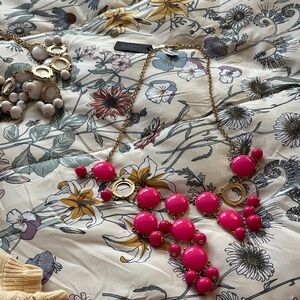 Elegant Pink Statement Necklace